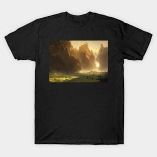 easy landscape, beautiful wall painting for living room invigorating T-Shirt